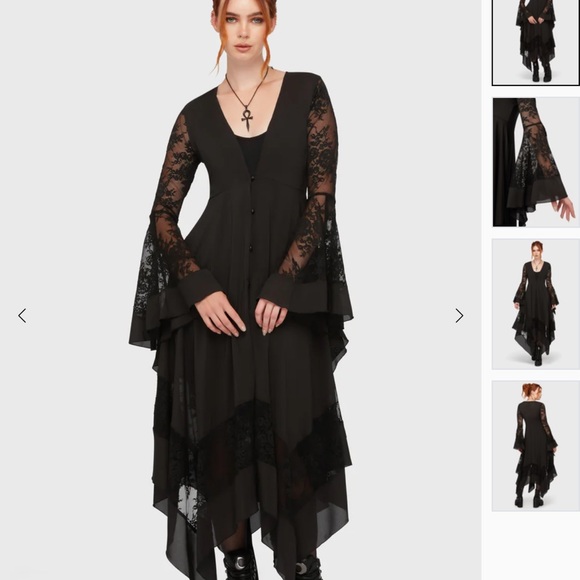 Killstar Dresses & Skirts - Killstar Black Lace Maxi Dress
